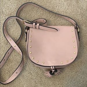 Pink crossbody studded purse